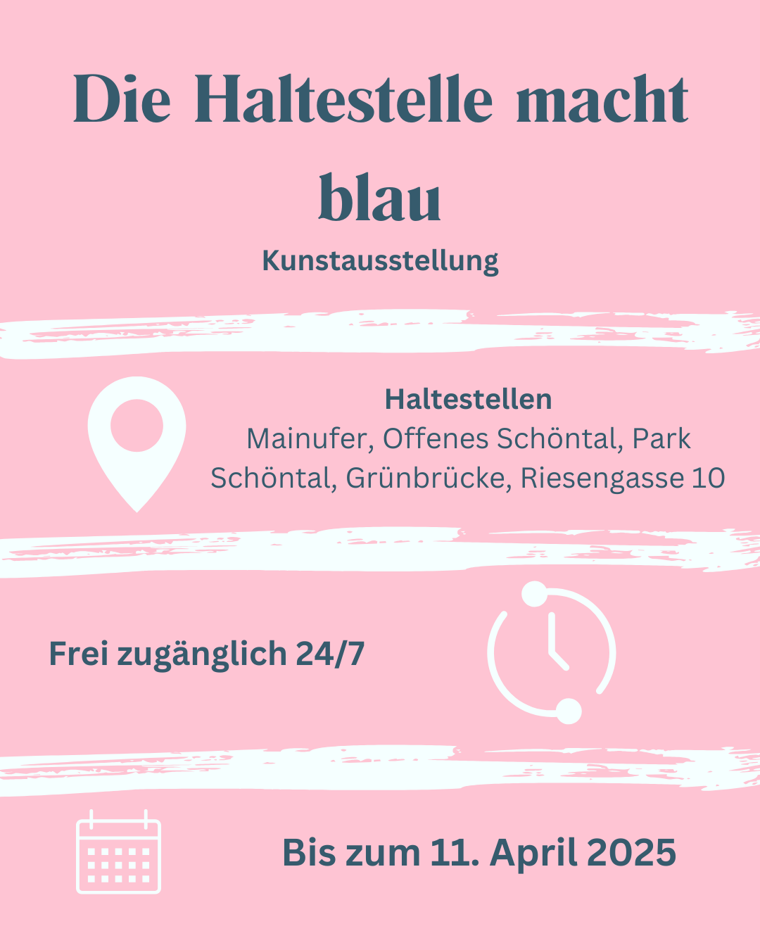 Ausstellung Die Haltestelle macht blau - ABtown Ladies Aschaffenburg