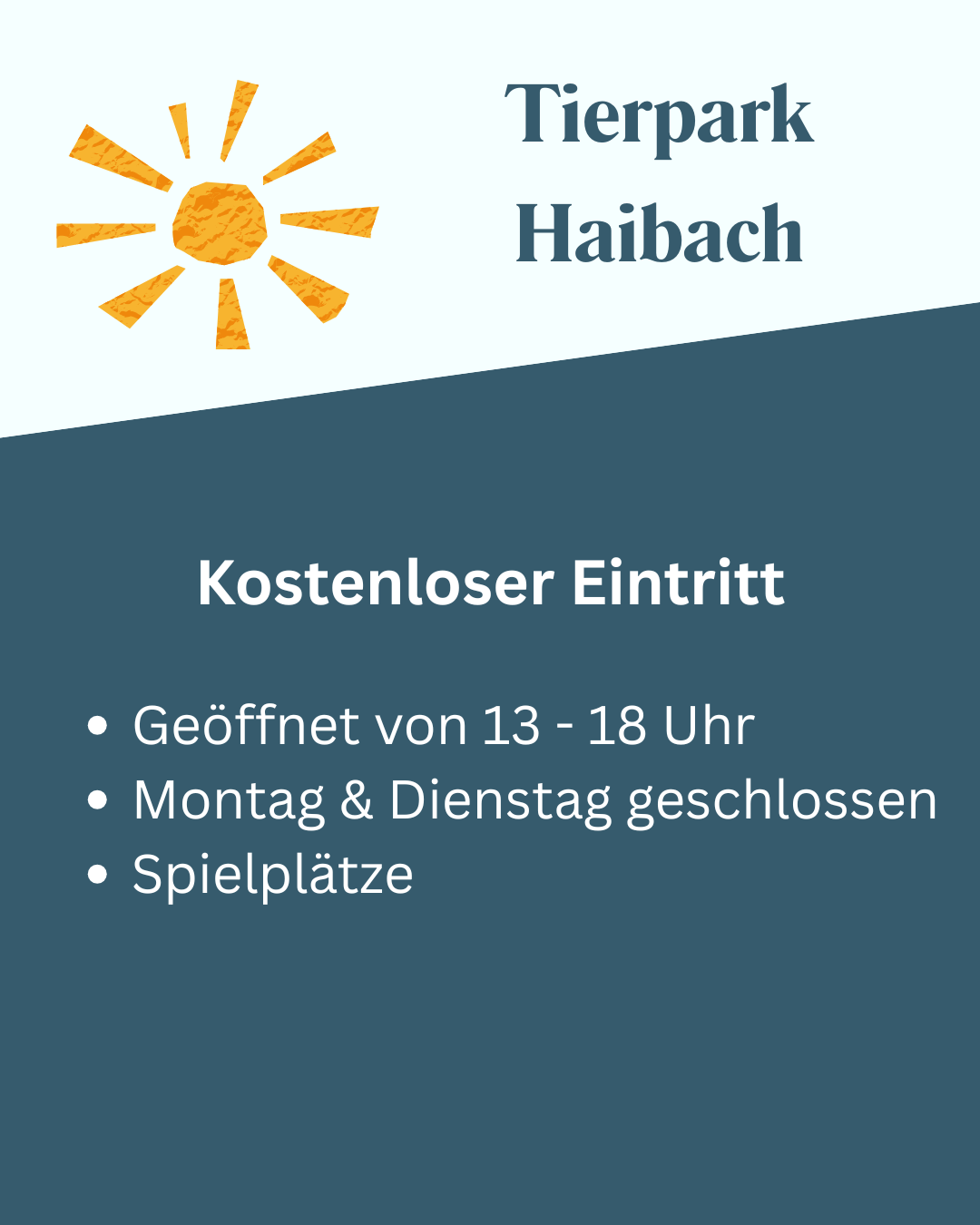 Ferientipp - Tierpark Haibach - ABtown Ladies Aschaffenburg